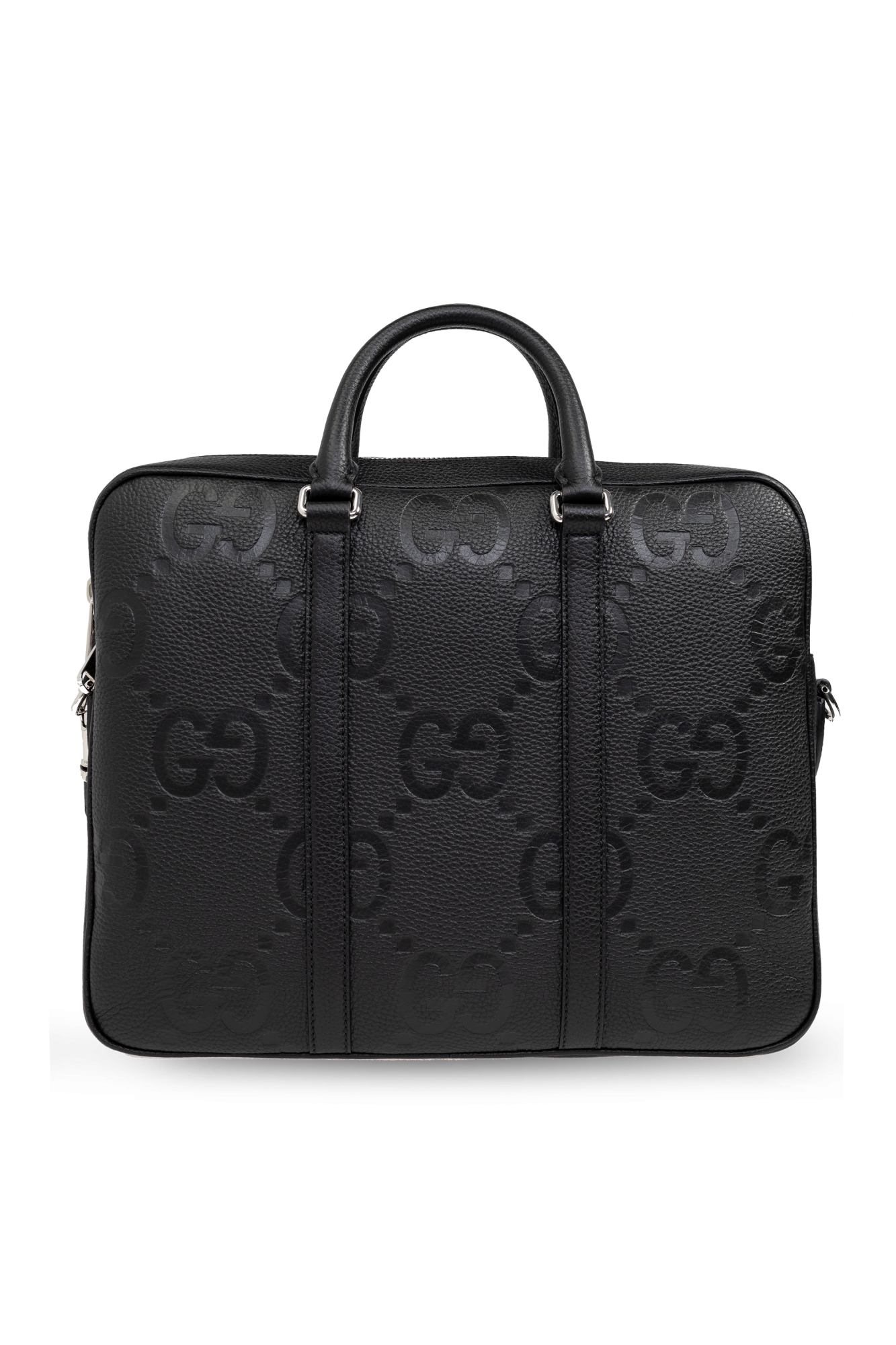 GUCCI ビジネスバッグ ブラック レザー グッチ グッチシマ レザー 2WAYビジネスバッグ ブラック AB
